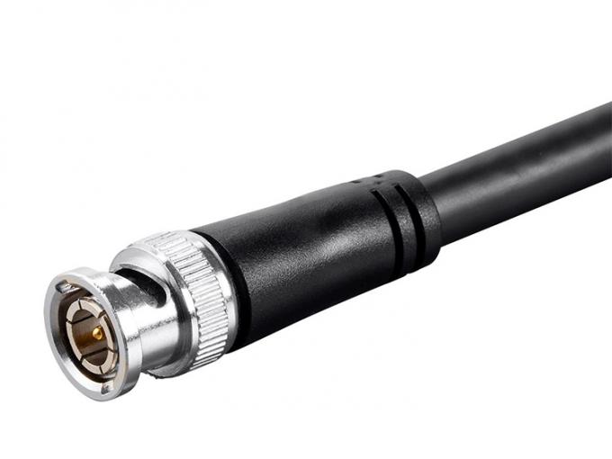 SDI Assemblage Sécurité Caméra de vidéosurveillance Coaxial Vidéo Puissance BNC Jack Connecteur mâle au câble BNC 3