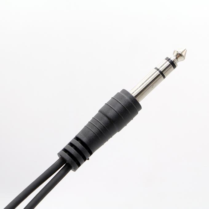 Splitter mâle à femelle 6,35 mm 3,5 mm TRS Jack Microphone câble audio 4
