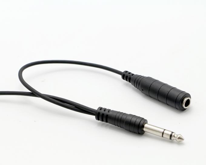 Splitter mâle à femelle 6,35 mm 3,5 mm TRS Jack Microphone câble audio 7