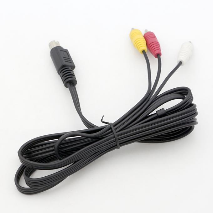 9 broches Mini Din à 3 câble audio vidéo RCA S pour les écrans de télévision récepteur audio vidéo 4