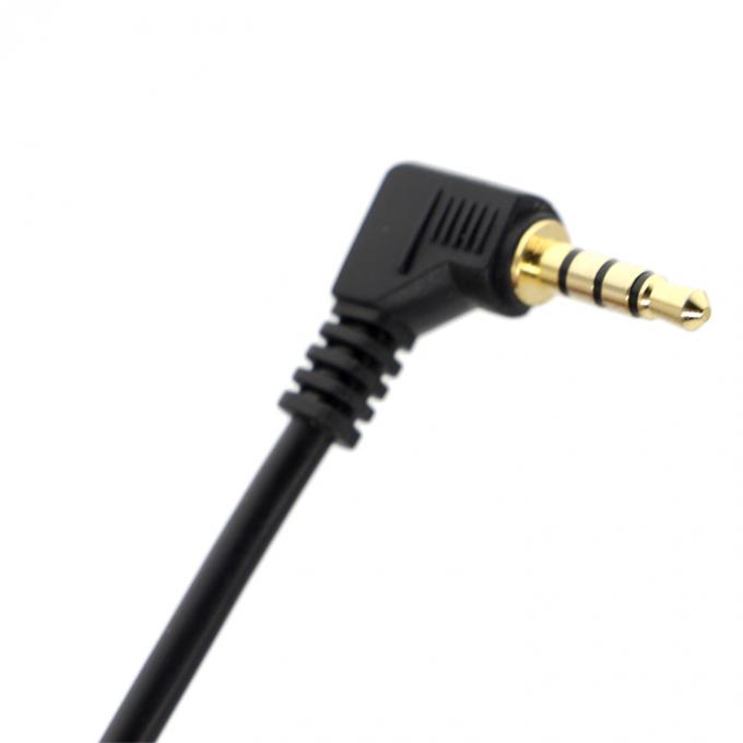 3 pôles personnalisés à angle droit 2,5 mm TRS à 3,5 mm Mono TRRS Aux câble audio stéréo 1