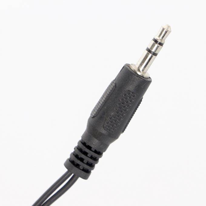 Jack personnalisé 3,5 mm 1 homme à 2 femmes Y Splitter casque Jack Mic PC Audio TRS Splitter câble 2