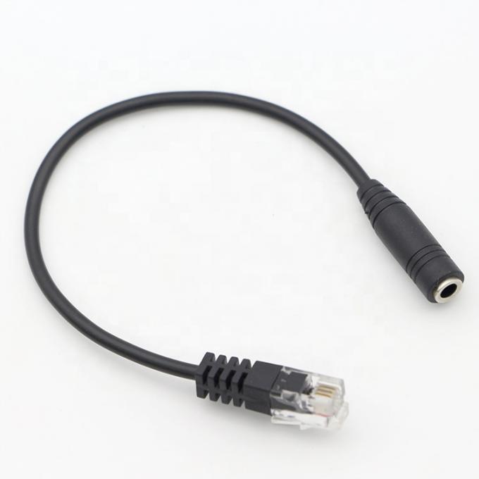 OEM RJ9 RJ10 à féminin 3,5 mm CTIA Plug Audio Jack Headset Adapter câble pour téléphone 1