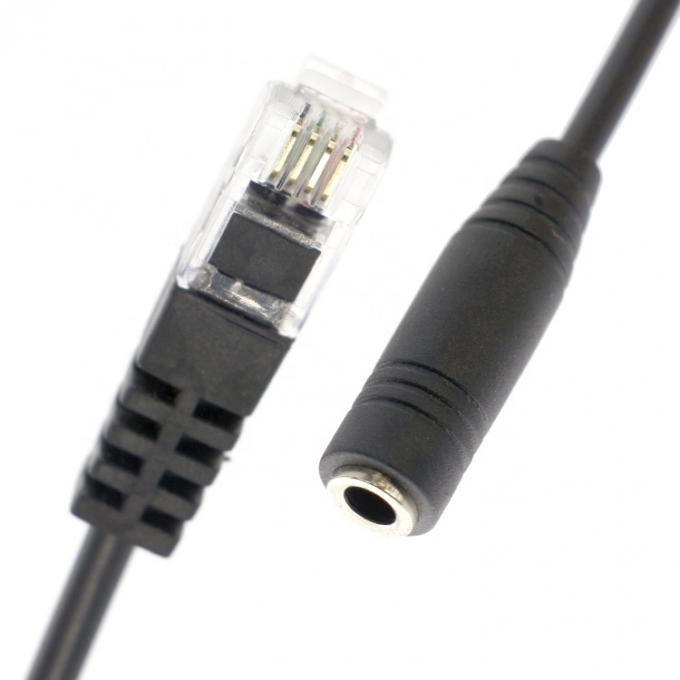 OEM RJ9 RJ10 à féminin 3,5 mm CTIA Plug Audio Jack Headset Adapter câble pour téléphone 2