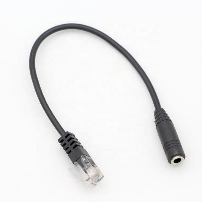 OEM RJ9 RJ10 à féminin 3,5 mm CTIA Plug Audio Jack Headset Adapter câble pour téléphone 5