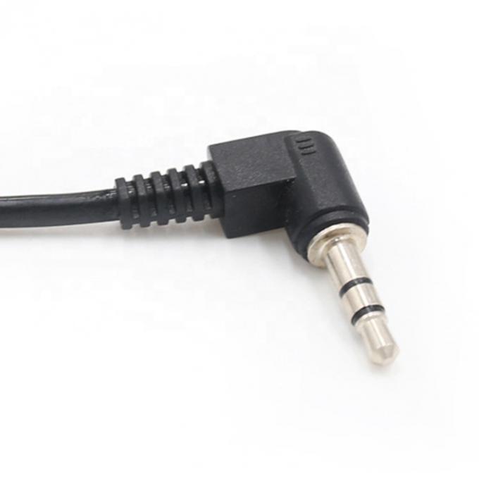 Enroulement de ressort mâle à mâle 90 degrés angle droit 3,5 mm Jack à 3,5 mm Jack câble audio stéréo TRS 2