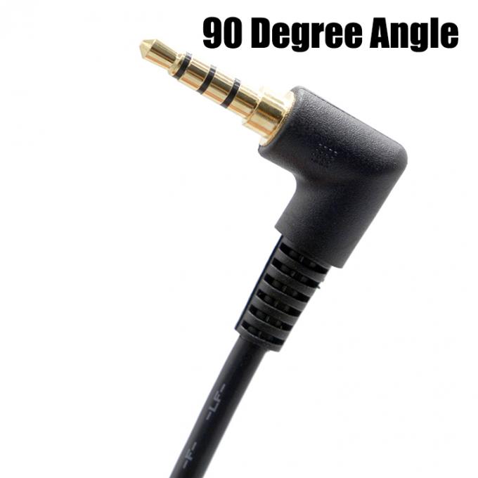 OEM 90 degrés angle droit 3,5 mm TRRS Jack mâle à 3,5 mm TRRS Jack mâle câble audio 3