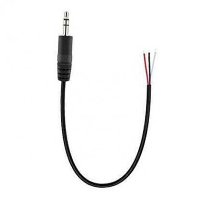 TRS 2 Pole Stereo Audio Jack 3,5 mm Masculin Plug to Stripped Fil étanché à l'étain à l'air libre câble à extrémité ouverte 0