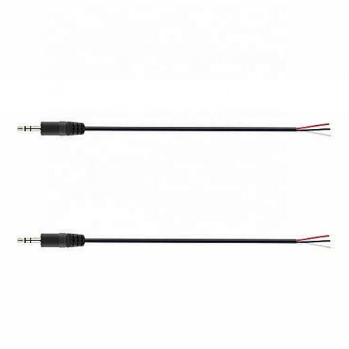 TRS 2 Pole Stereo Audio Jack 3,5 mm Masculin Plug to Stripped Fil étanché à l'étain à l'air libre câble à extrémité ouverte 3