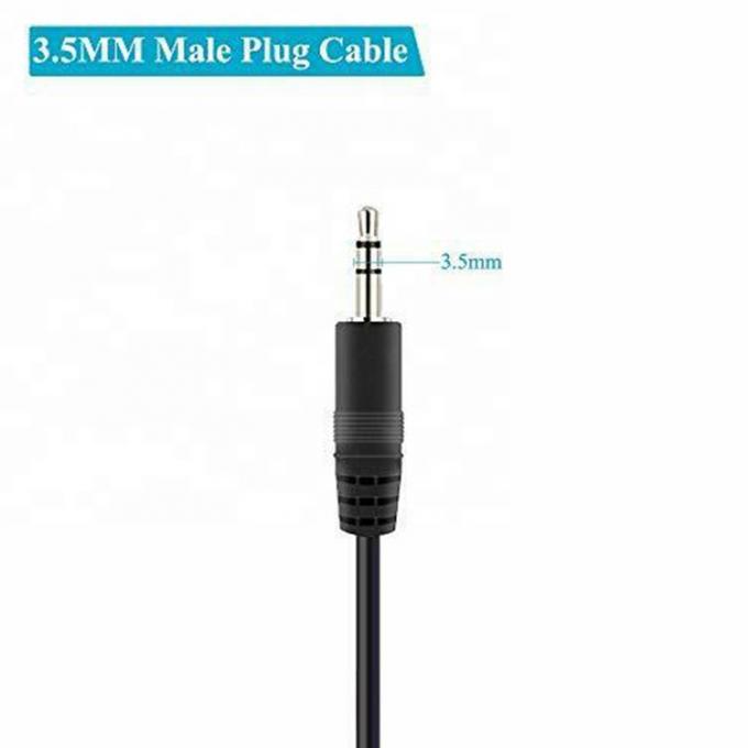 TRS 2 Pole Stereo Audio Jack 3,5 mm Masculin Plug to Stripped Fil étanché à l'étain à l'air libre câble à extrémité ouverte 2