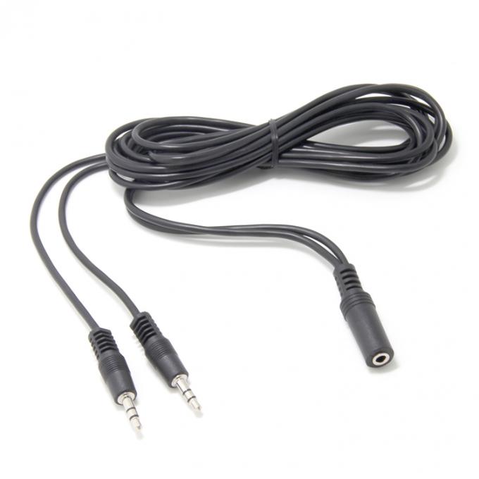 2 femmes à 1 homme 3,5 mm Jack stéréo casque haut-parleur Audio Y Splitter câble 1
