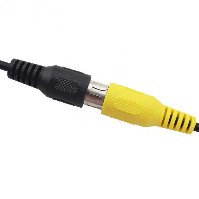 RCA personnalisé homme prise à vide fil à rayures en conserve extrémités câble 3
