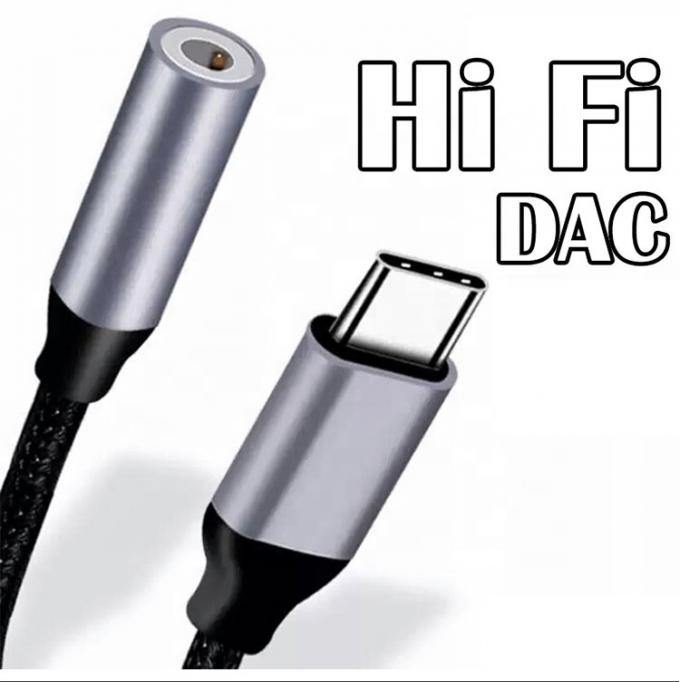 Adaptateur de câble audio haute compatibilité DAC USB de type C à AUX 3,5 mm pour Samsung Pixel Google Phone 0