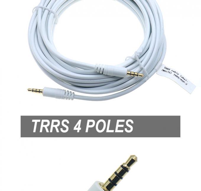 3.5mm Homme à Homme Femme Stéréo AUX 3 pôles TRS 4 pôles TRRS Mono Jack Microphone patch câble d'extension audio 1