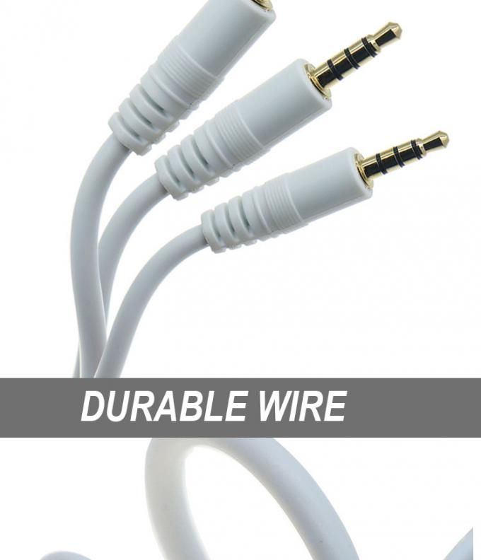 3.5mm Homme à Homme Femme Stéréo AUX 3 pôles TRS 4 pôles TRRS Mono Jack Microphone patch câble d'extension audio 2
