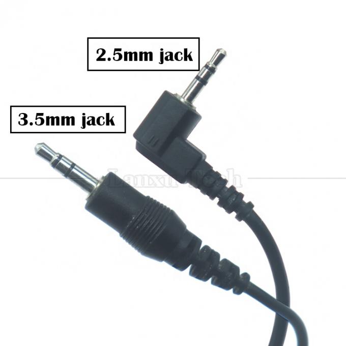 Personnalisation 2,5 mm mâle à 90 degrés angle droit 3,5 mm mâle jack stéréo aux convertisseur audio adaptateur câble 1