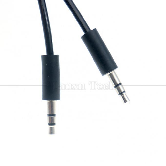 Cable d'extension audio stéréo enroulé en ressort de 3,5 mm Jack Aux 3