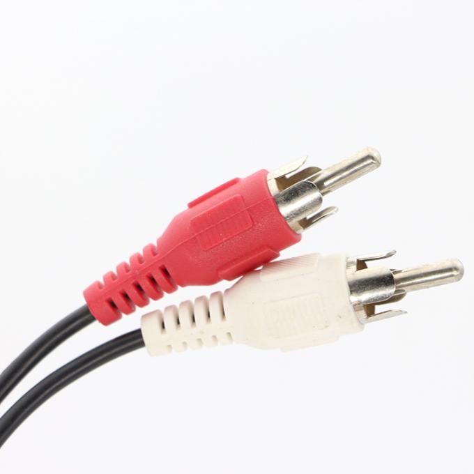 CUSTOM M 2M 3M TV Y Splitter 2 RCA câble audio vidéo mâle à 2 RCA mâle 1