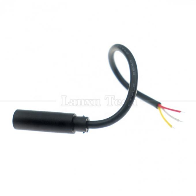 TRS personnalisé 3,5 mm 3 pôles Jack audio de bouclier Femme à ouvrir Dépouillé en conserve fils à bout nu 4