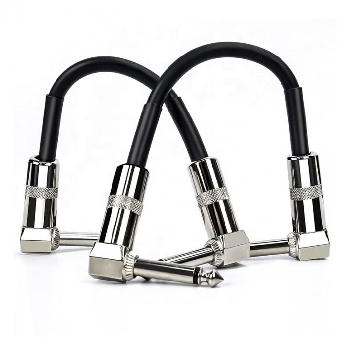 1/4 TS Jack électrique à tresse pédale de guitare patch plomb câble stéréo instrument 0