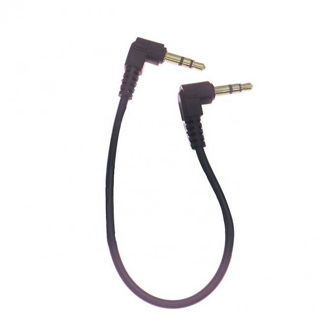 0.2M 1M 2M 3M 10M 90 degrés angle mâle à mâle 3 pôles TRS Stereo Audio Jack câble d'extension pour casque haut-parleur de voiture 0