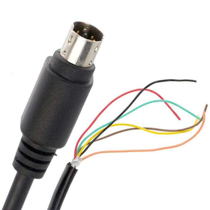 Personnalisation 6 7 8 PIN MINI DIN à Pigtail câble en fer blanc 0