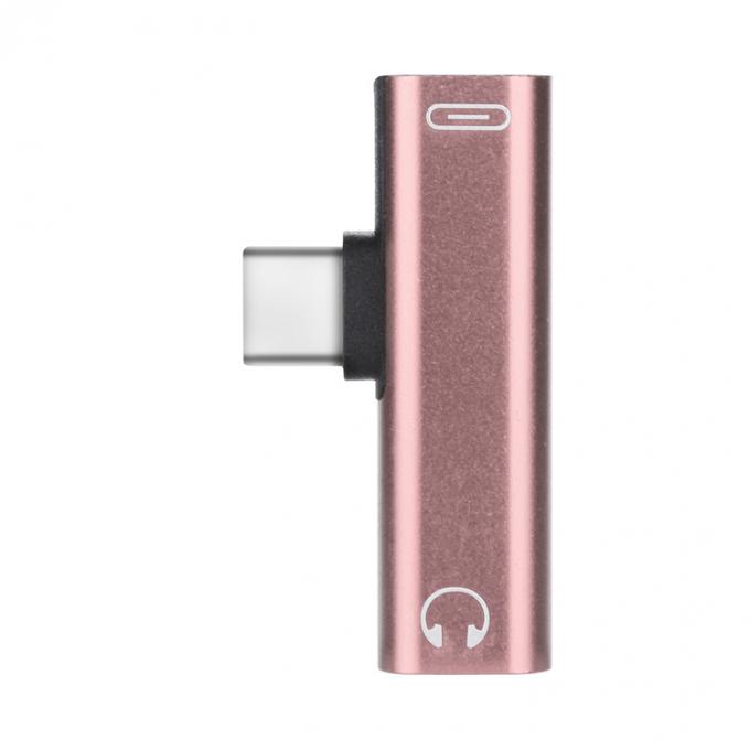 2 en 1 USB de type C à 3,5 mm Jack PD Chargeant adaptateur audio casque 6