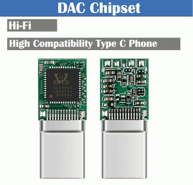 Hifi DAC USB de type C à 3,5 mm prise casque Adaptateur audio pour Samsung Huawei Oneplus Meizu Google Oneplus 1