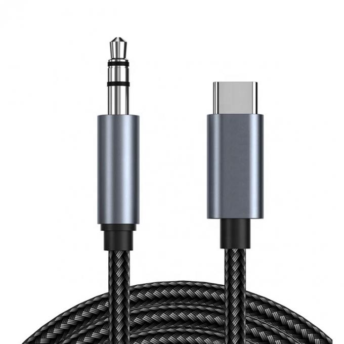 DAC USB de type C à 3,5 mm Jack audio câble mâle AUX adaptateur de dongle d'écouteur pour Pixel Google 0