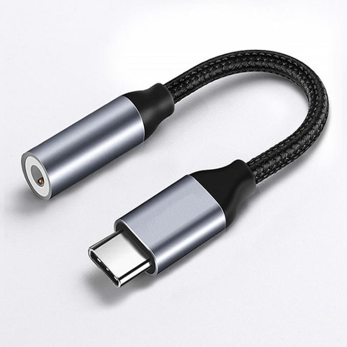 Écouteur tricoté hautement compatible DAC USB Type C à 3,5 mm Adaptateur audio pour Pixel Google 0
