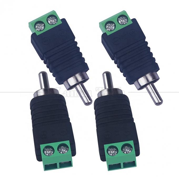 RCA Femme mâle à vis terminal AV phono sans soudure connecteur câble convertisseur adaptateur audio 0