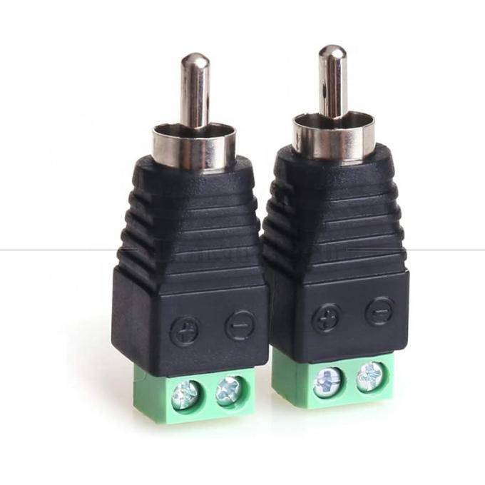 RCA Femme mâle à vis terminal AV phono sans soudure connecteur câble convertisseur adaptateur audio 3