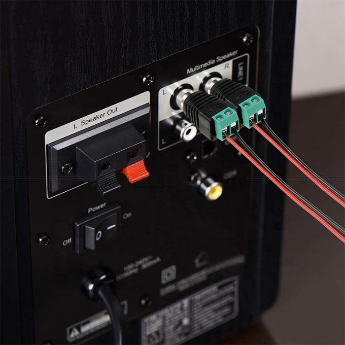 RCA Femme mâle à vis terminal AV phono sans soudure connecteur câble convertisseur adaptateur audio 4