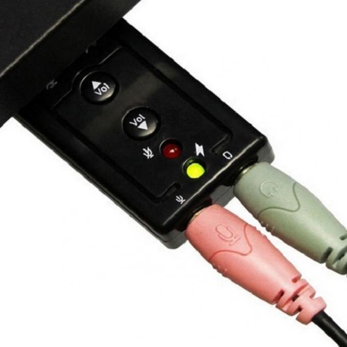 Plug and Play Audio Mic Studio Adaptateur de carte de son externe USB 4