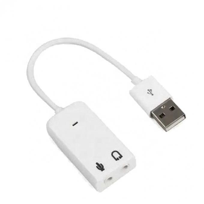 Plug and Play Audio Mic Studio câble d'adaptateur de carte de son externe USB 2