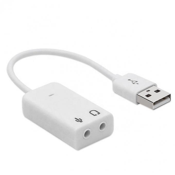 Plug and Play Audio Mic Studio câble d'adaptateur de carte de son externe USB 3
