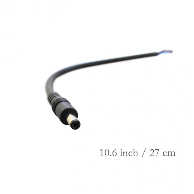 CUSTOM DC mâle Femme Jack à baril 2.1x5.5mm à ouvrir câble d'alimentation en courant continu Pigtail 4