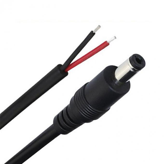 Cable à courant continu à l'extrémité nue à rayures câble à queue de cochon 3