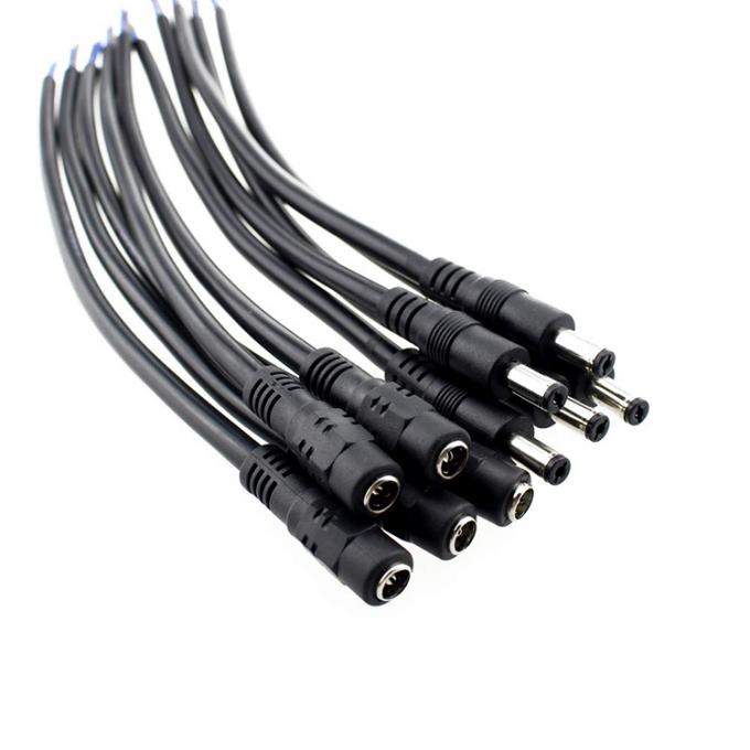 Cable à courant continu à l'extrémité nue à rayures câble à queue de cochon 6