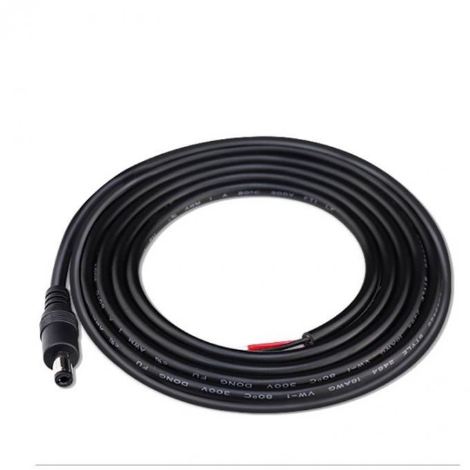 Cable à courant continu à l'extrémité nue à rayures câble à queue de cochon 5