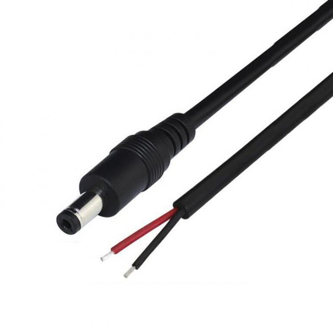 Cable à courant continu à l'extrémité nue à rayures câble à queue de cochon 4