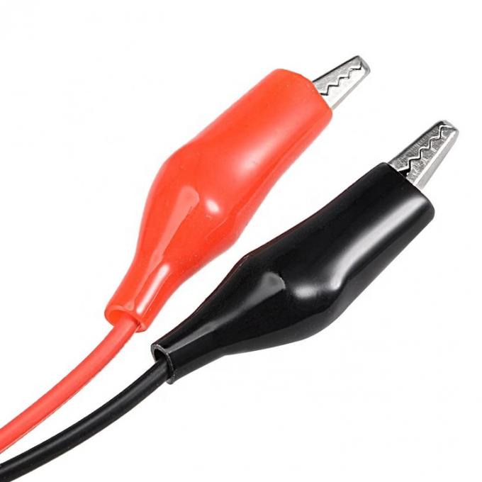 5.5x2.1mm DC Femme à double clips d'alligator câble d'adaptateur de test de puissance 1