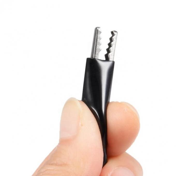 5.5x2.1mm DC Femme à double clips d'alligator câble d'adaptateur de test de puissance 3