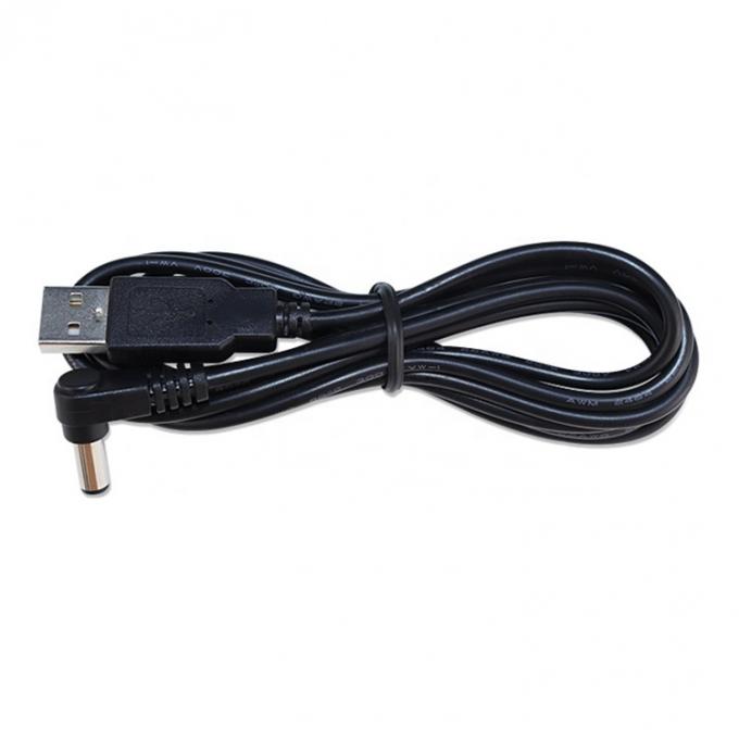 USB personnalisé de type mâle à angle droit 5,5 x 2,1 mm 2,5 3,5 1,35 connecteur mâle câble CC 7