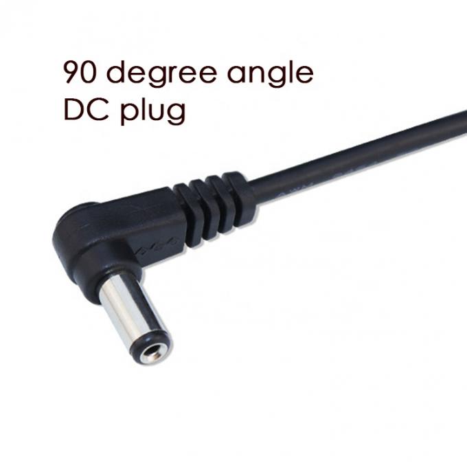 USB personnalisé de type mâle à angle droit 5,5 x 2,1 mm 2,5 3,5 1,35 connecteur mâle câble CC 4
