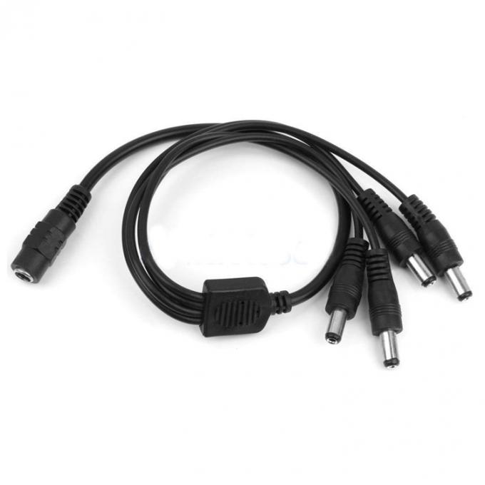 1 à 4 voies 1 Femme à 4 Homme 5.5x2.1 mm câble de séparation d'alimentation en courant continu pour caméra de vidéosurveillance LED 2