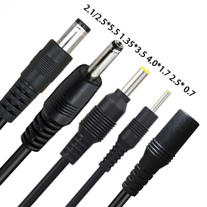 CUSTOM 5V 1A 2A mâle à mâle femelle 5521 5525 3,5 mm câble d'alimentation en courant continu 2