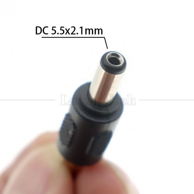 12V 24V mâle femelle 2,1 mm x 5,5 mm Jack à baril en courant continu Adaptateur d'alimentation pour caméra de vidéosurveillance LED 1