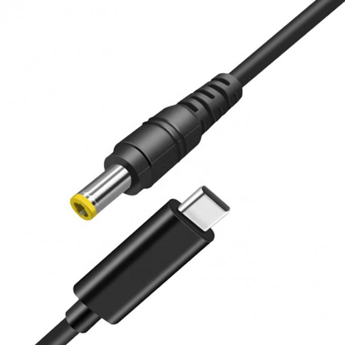 60W 20V 3A USB Type C PD Chargement au câble d'adaptateur secteur DC Jack pour ordinateur portable 3