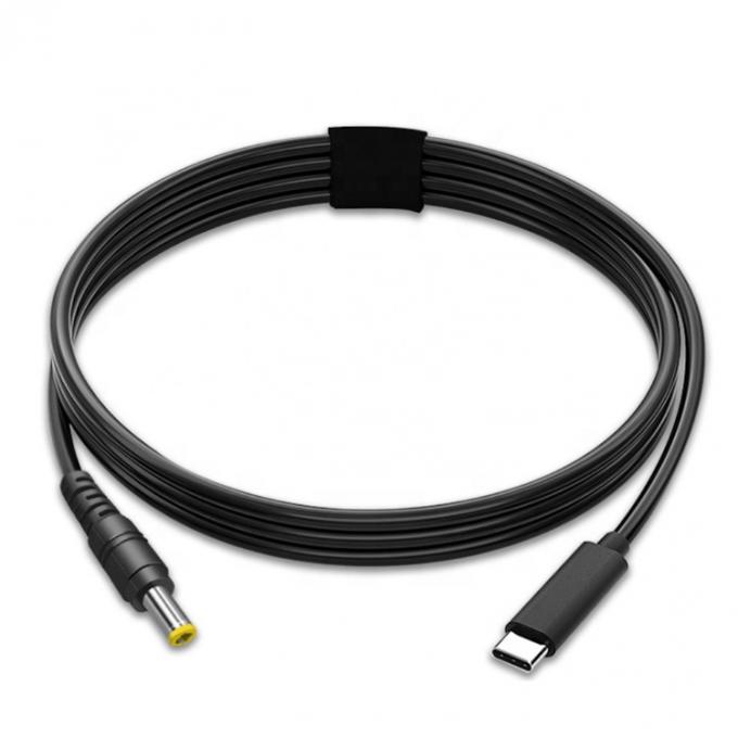 60W 20V 3A USB Type C PD Chargement au câble d'adaptateur secteur DC Jack pour ordinateur portable 4